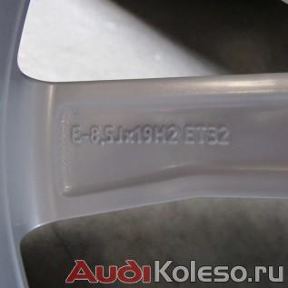 Колеса лето R19 255/40 Audi A7 S7 4G8601025AD оригинальные параметры дисков