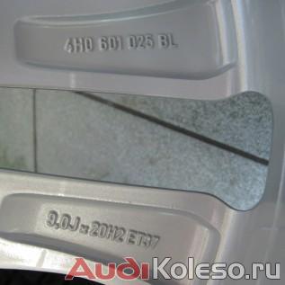 Колеса зима R20 265/40 Audi A8 S8 D4 4H0601025BL оригинальный номер и параметры диска